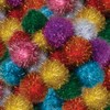 Creativity Street Glitter Poms 2" X 16-Piece Assorted