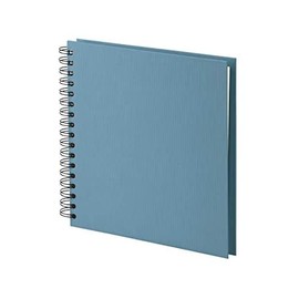 Rössler 1329452156 – S.O.H.O. Wire-O Denim Photo Album 230 x 230 mm 60 Off White Pages