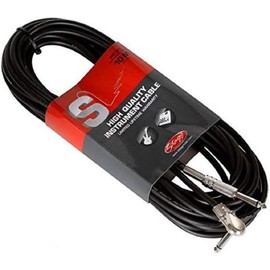 Stagg SGC10PL Pro-Series 10m Angled Jack Instrument Cable - Black
