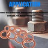 AEDIKO 200pcs Copper Washer Assortment Set Copper Metric Sealing Washers