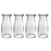 The Dairy Shoppe Glass Milk Bottle, Heavy Glass with Extra