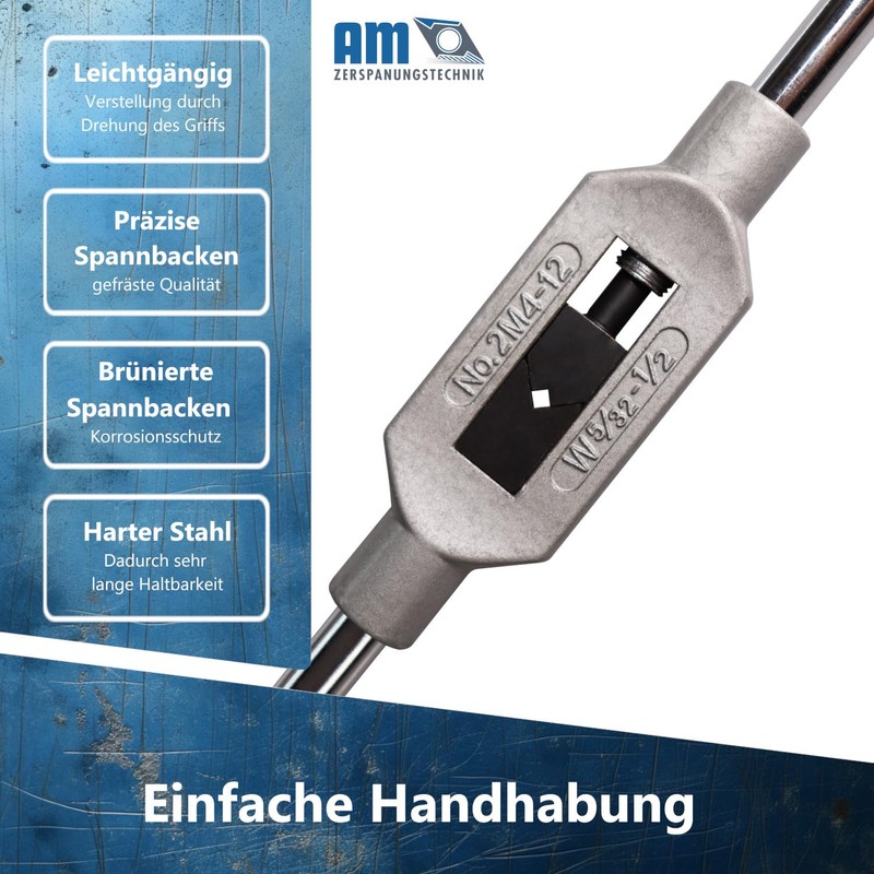 AM-Zerspanungstechnik Tap Wrench, Adjustable Pro Tap Wrench for Taps, Choice