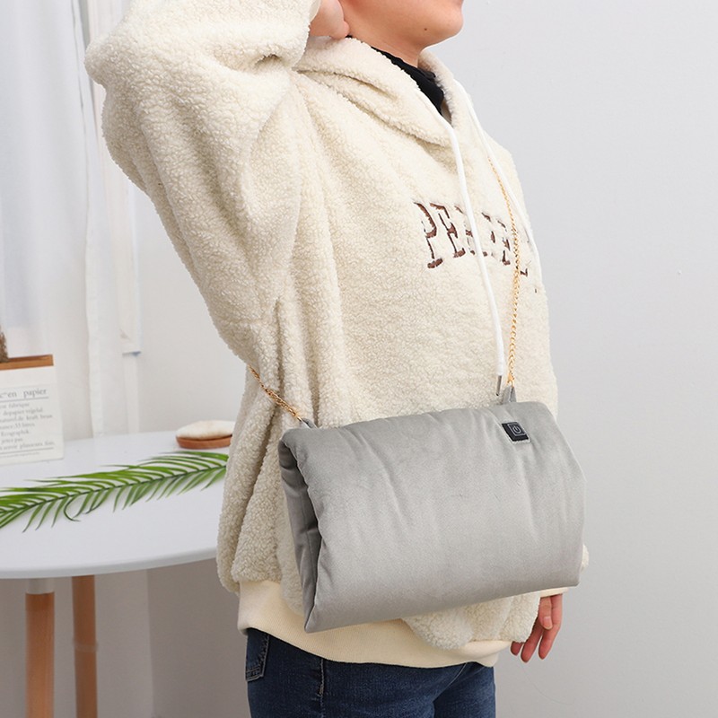 Electric Heating Pouch Velvet Heated Hand Warmer Pouch for Hunting
