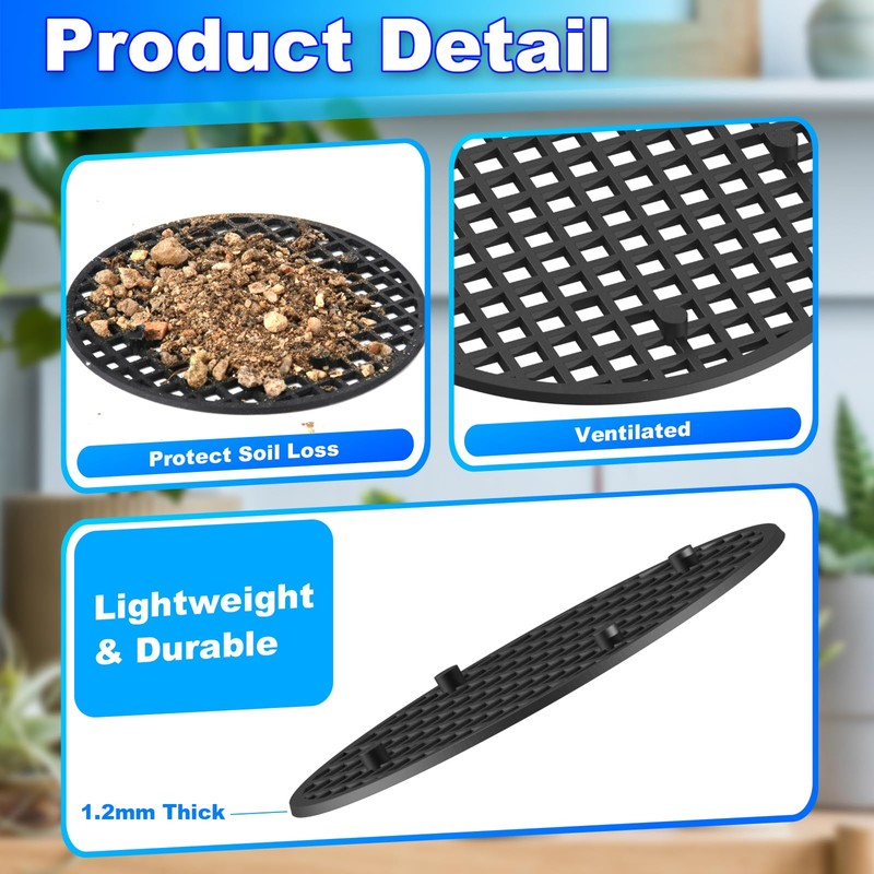 Cosmos Flower Pot Hole Mesh Insert Bottom Grid Pad Plastic