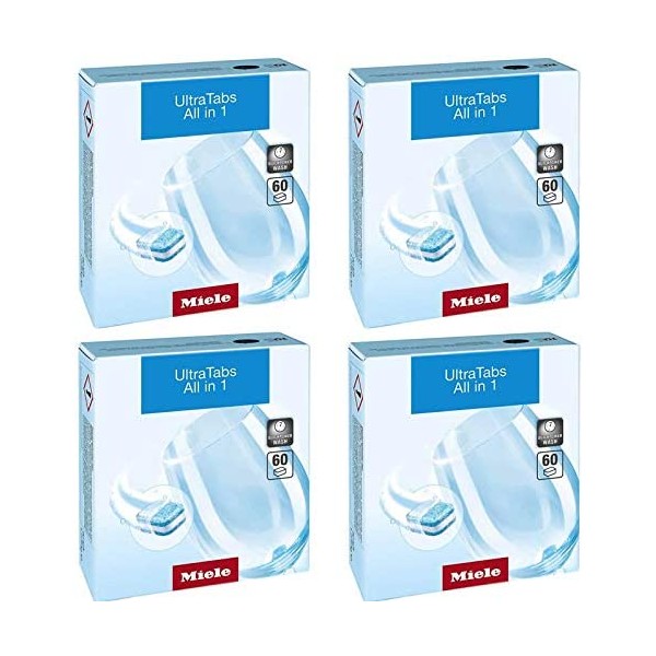 Miele All in 1 Tabs Dishwasher Tablets 60 per Box (240)