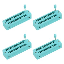 PATIKIL Universal IC Test ZIF Socket 28 Pin 2.54 mm Pitch Narrow Microcontroller Chip for Breadboard Program IC 4pcs