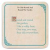 Brainbox Candy - Funny Rude 'Round The Garden Coaster' -