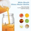 Olivego 10oz Juice Bottles - 6 Pack Wide Mouth Glass