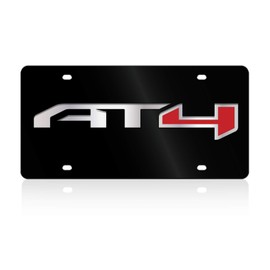 Eurosport Daytona- Compatible/Replacement for -, GMC AT4 Lazer-Tag, Acrylic License Plate