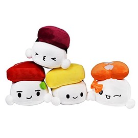 Mango Steam Bundle of Soft Stuffed Cute Kawaii Sushi Plush/Stuffed Animal/Pillow/Toy (Set of 4)
