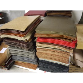 Leather panels large 25 Pieces 8" x 10" MIX Colors