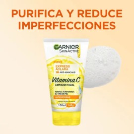 Limpiador Facial Garnier Skinactive Tono Uniforme Vitamina C