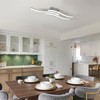 EDISLIVE Modern Dimmable LED Ceiling Light Curved 3 Light 22.5