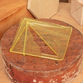 Blue Transparent Center Finder and Yellow Transparent Center Finder for Square, Round, Octagon and Hexagon Shaped Material up To 18 Inches Ideal For Woodworkers, Carpenters or Around the Home