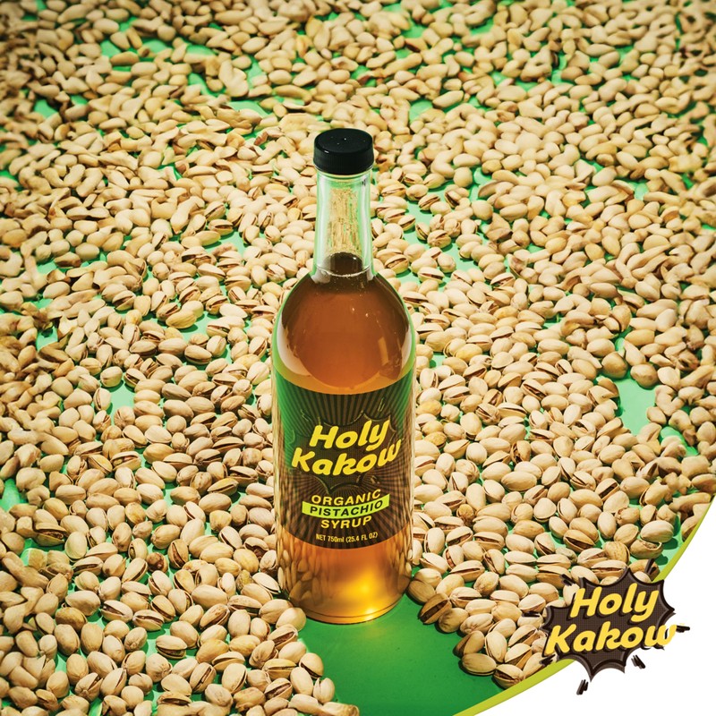 Holy Kakow Cafe Organic Pistachio Syrup - Pistachio Coffee Syrup,