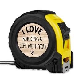 Valentines Day Gift for Him Tape Measure Gift for Boyfriend Husband Carpenter Tool Gifts for Men Anniversary Wedding Gifts for Him Happy Valentines Day Measuring Tape