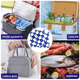 MR.ICE Ice Packs for Shipping Cold Packs Ice Pack Sheets for Coolers Reusable - Shipping Ice Packs Long Lasting - 48+ Hour Freeze Power - 15 Pack Bulk Dry ice Packs - 6.9" x 4.7"