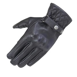 Rough & Road RR8525BK2 Comfort Knuckle Leather Gloves DS BK Size: M