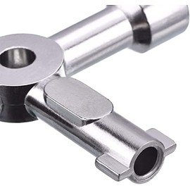 2 Pack Electric Cabinet and Gas Meter Utility 4-Way Key for Multi-application (Silver)