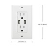Globe Electric 78147 2-Outlet Child Safe Shock Guard Receptacle, 2