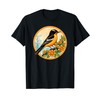 Cute Oriole Floral Oriole Icterus Galbula Bird Lover Oriole T-Shirt