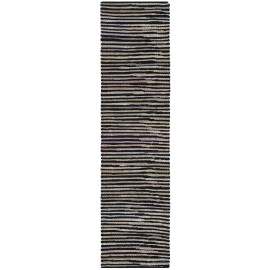 Safavieh Rag Rug BLACK / MULTI 2'-3" X 8' Runner - RAR130Q-28