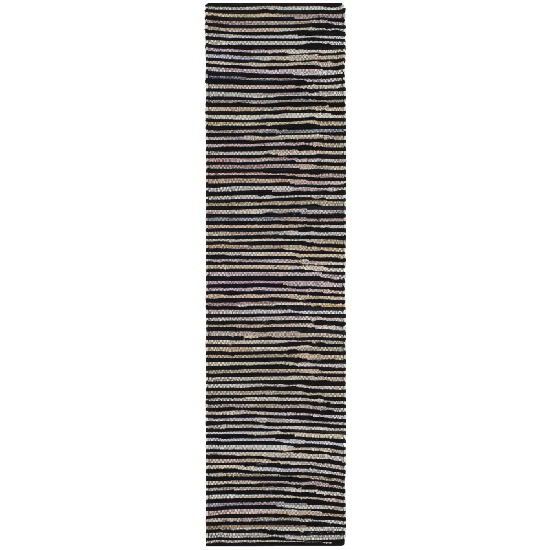Safavieh Rag Rug BLACK / MULTI 2'-3" X 8' Runner