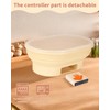 XPXKJ Heating Bread Proofing Basket Set Foldable Thermostatic Silicone Bowl