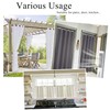 RYB HOME 1" Indoor Outdoor Tension Curtain Rod, 80-120" Rustproof