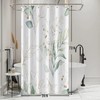 Stall Shower Curtain, Sage Green and Gold Eucalyptus Small Shower