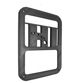 Hawaii with Island in 3D - Black For Jeep Wrangler JK/JKU Rear Tail Light Covers