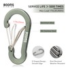 Booms Fishing CC5 Aluminum Alloy Carabiner Ultra Lightweight Carabiner 2.8