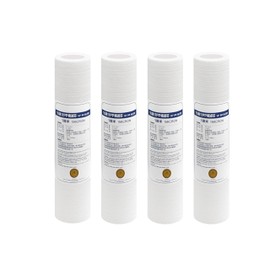 Water filter cartridge PP cotton, 1 micron 2.5 x 10 inches, pack of 4 pack