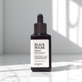 Skin Food 스킨푸드 블랙슈가 퍼펙트 파하 결 케어 미백 앰플 50ml 1개 Skinfood Black Sugar Perfect PHA Exfoliating Whitening Ampoule 50ml 1 piece