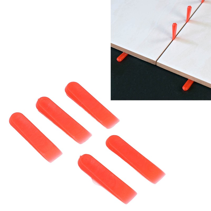 Leveling Compounds, 0.2in PE Red Tile Leveling Wedges for Ceramics