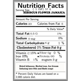 100% ORGANIC Premium Dried Cut Hibiscus Flowers Tea, Jaimaica Tea (2 lb - 32 oz)