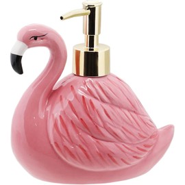 Flamingo Soap Dispenser with Pump for Bathroom or Kitchen Sink