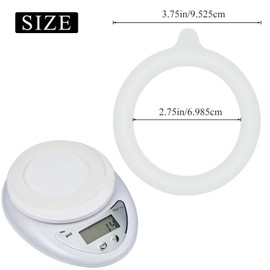 Outus 8 Pieces 3.75 Inches Silicone Jar Gaskets Replacement Silicone Seals Airtight Gasket Sealing Rings for Regular Mouth Canning Jar(White)