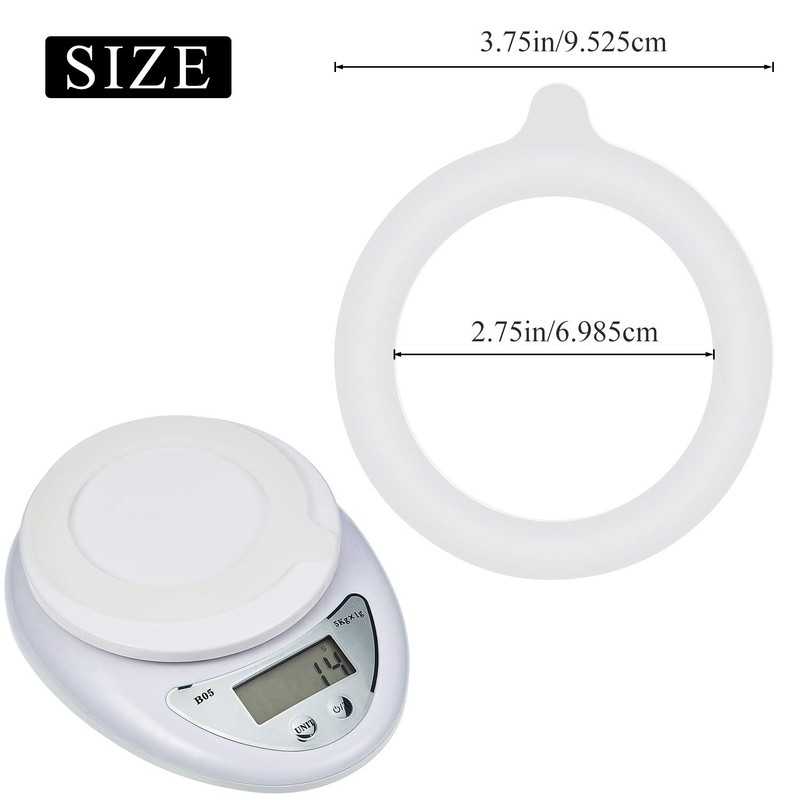 Outus 8 Pieces 3.75 Inches Silicone Jar Gaskets Replacement Silicone