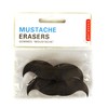 Mustache Erasers (Set of 2)