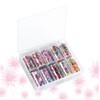 Mikinona 10pcs Removable Flower Sky Pattern Nail Art Stickers for