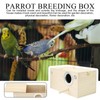 Parakeet Nest Box - Parakeet Nest Breeding Wood Box -