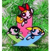 Iconic Female Super Hero Trio Cartoon Ornament