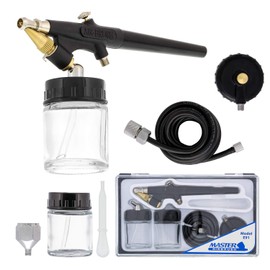 Master Airbrush Model E91 Airbrush Set Master Single-Action External Mix Siphon Feed Airbrush Set with 0.8mm Tip and 1/8" air inlet
