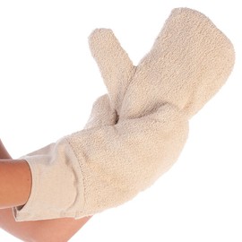 FRANZ MENSCH Hygostar Bako Faust Oven Gloves Cotton Pack Natural Length 31 cm Universal Pack of 6