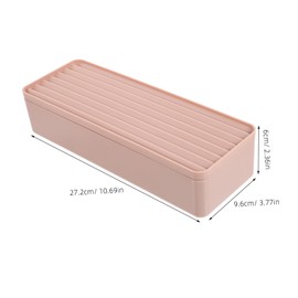 COHEALI Cable Management Box Zip Ties Desktop Cord Organizer for Office and Home Dustproof Cable Storage Container Compatible Devices White