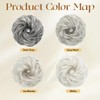 CJL HAIR Small Messy Bun Hair Pieces for Women Thin