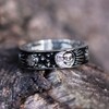 Sun & Moon Band Ring by Rogue+Wolf Silver Engagement Anxiety