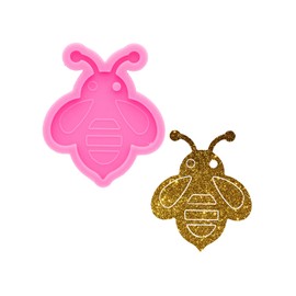 Super Glossy Cute Bee Style Silicone Mold Resin Molds Epoxy Craft Silicone Keychain Casting Moulds Polymer Clay Mold DIY Jewelry Making Pendant Craft