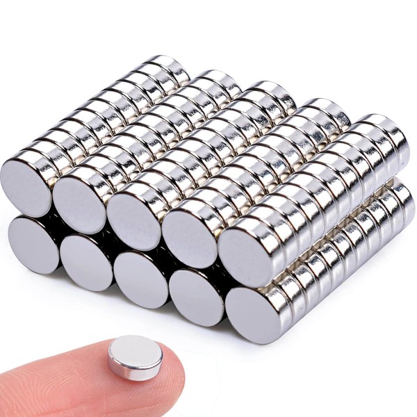 100pcs Fridge Magnets, Neodymium Magnets Extra Strong, Small Magnets for